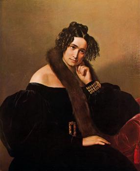 弗朗切斯科 海玆 Portrait of Felicina Caglio Perego di Cremnago